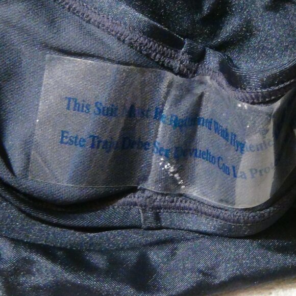 Shade & Shore Gray Extra Cheeky High Leg V-Wire Plunge Women's Swimsuit L XL 18 - Picture 8 of 16